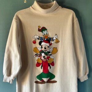 Zara Disney 13/14 Oversized Sweatshirt Turtleneck Holiday Cozy Cartoon Tunic Jr